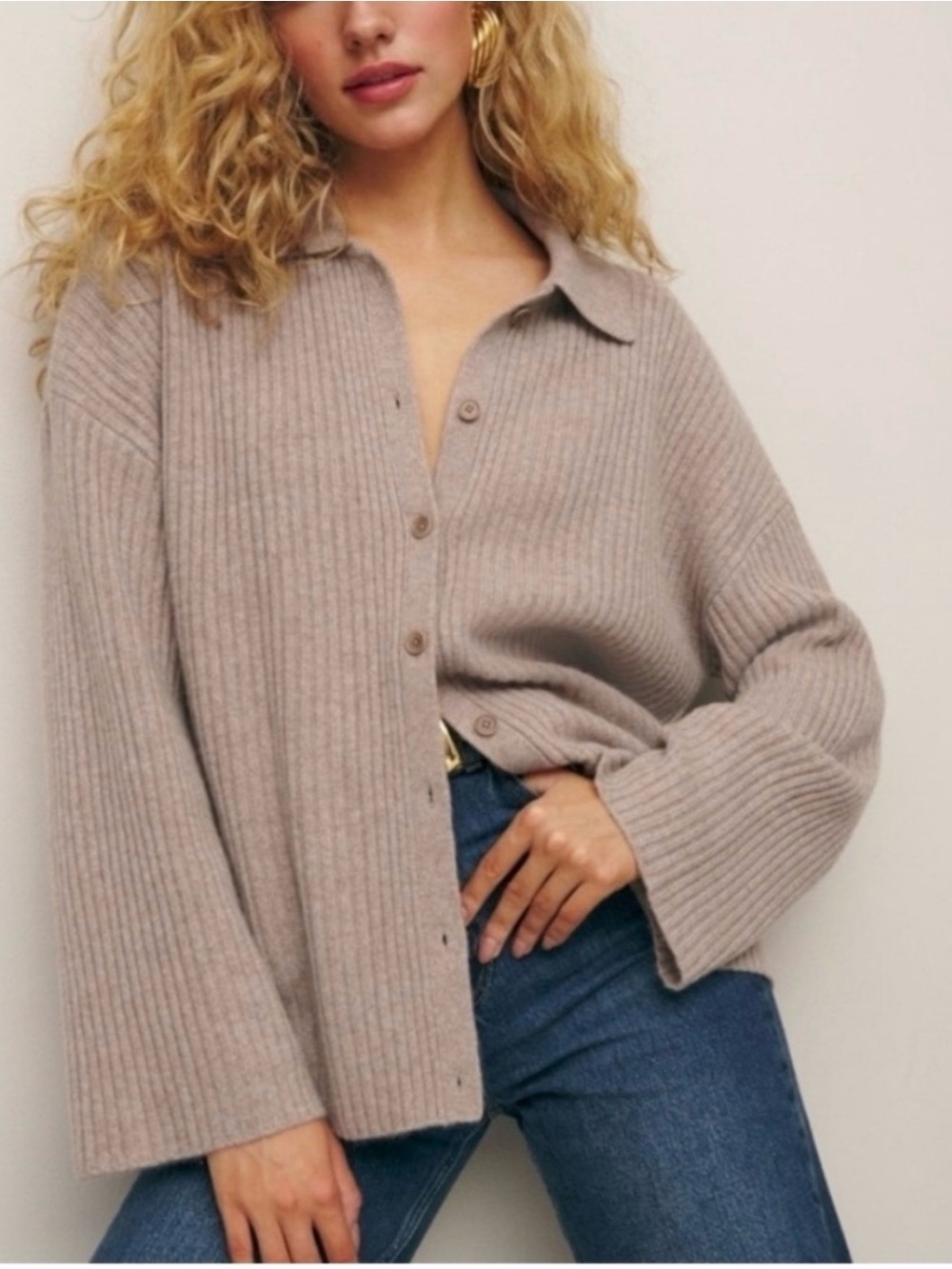 Reformation Cashmere Blend Cardigan - Picture 2 of 8